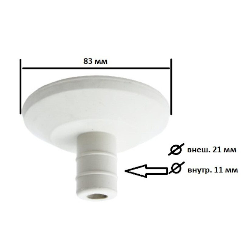 KUPO KP-SP04 KUPOLE Black Top Rubber Cover упор верхний черный