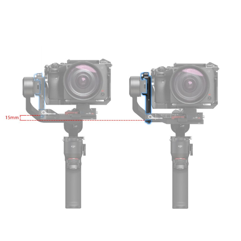 SmallRig 4196 DJI RS 3 Mini удлинительная вертикальная площадка для стабилизатора