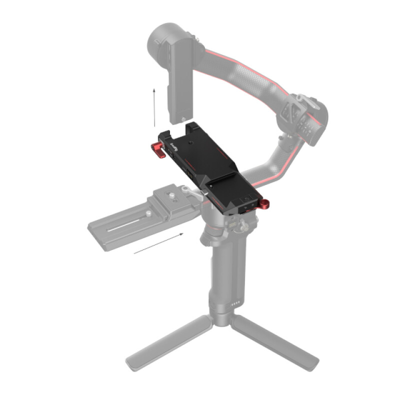 SmallRig 3251 DJI RS 2 быстросъемная нижняя крепежная пластина с разъемами питания для стабилизатора