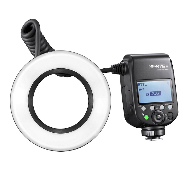 Godox MF-R76N TTL для Nikon вспышка для макросъемки Godox MF-R76N TTL для Nikon вспышка для макросъемки