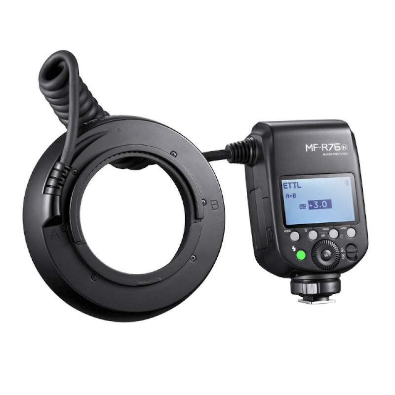 Godox MF-R76N TTL для Nikon вспышка для макросъемки