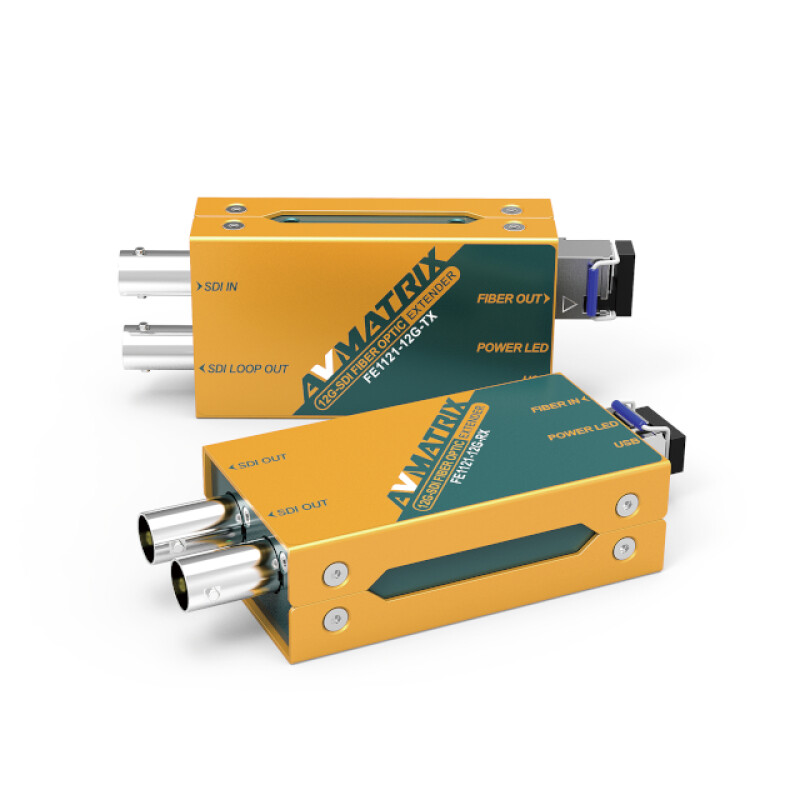 AVMATRIX FE1121-12G SDI волоконно-оптический удлинитель 10км