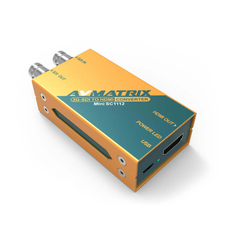 AVMATRIX Mini SC1112  конвертер преобразования 3G-SDI в HDMI