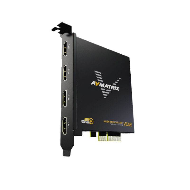 AVMATRIX VC42 4CH HDMI PCIE плата видеозахвата