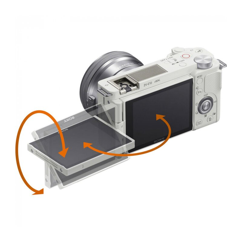 Sony ZV-E10 kit 16-50mm фотоаппарат белый