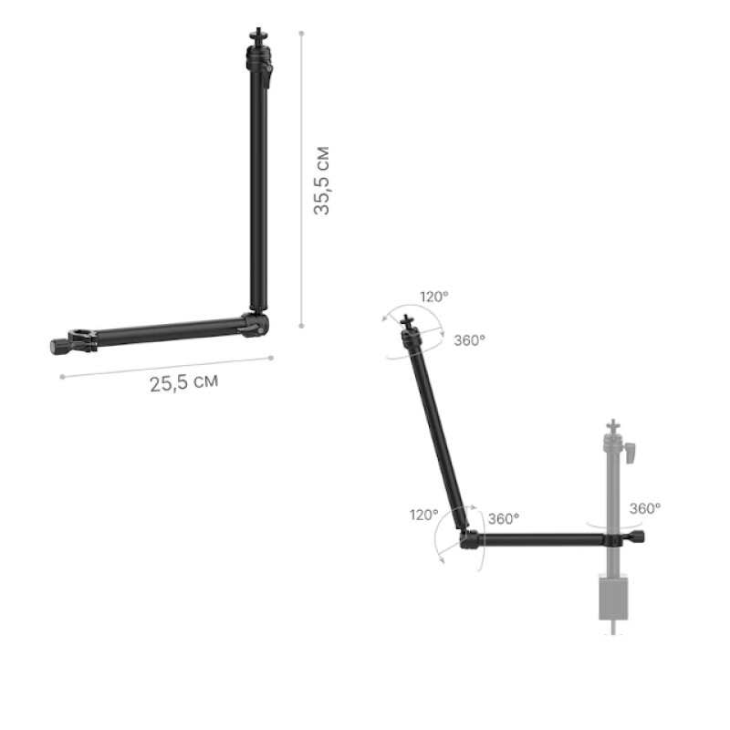 Raylab RL-GT2 кронштейн для стойки и штатива двухрычажный