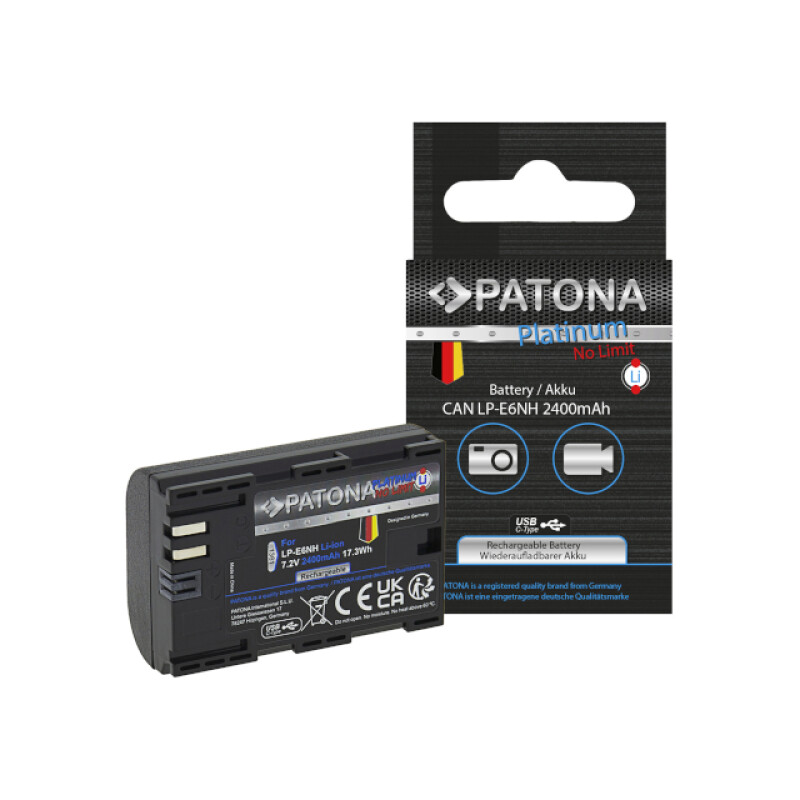 PATONA 1361 Platinum аккумулятор для Canon EOS R5 EOS R6 R7 R6II LP-E6NH