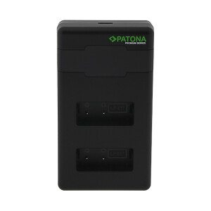 PATONA 161939 PREMIUM зарядное устройство для двух батарей от USB для CANON LP-E17