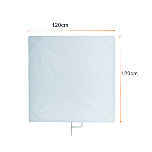 E-IMAGE F04-48 Flag panel stainless steel флаг белый просветный 120*x120 см