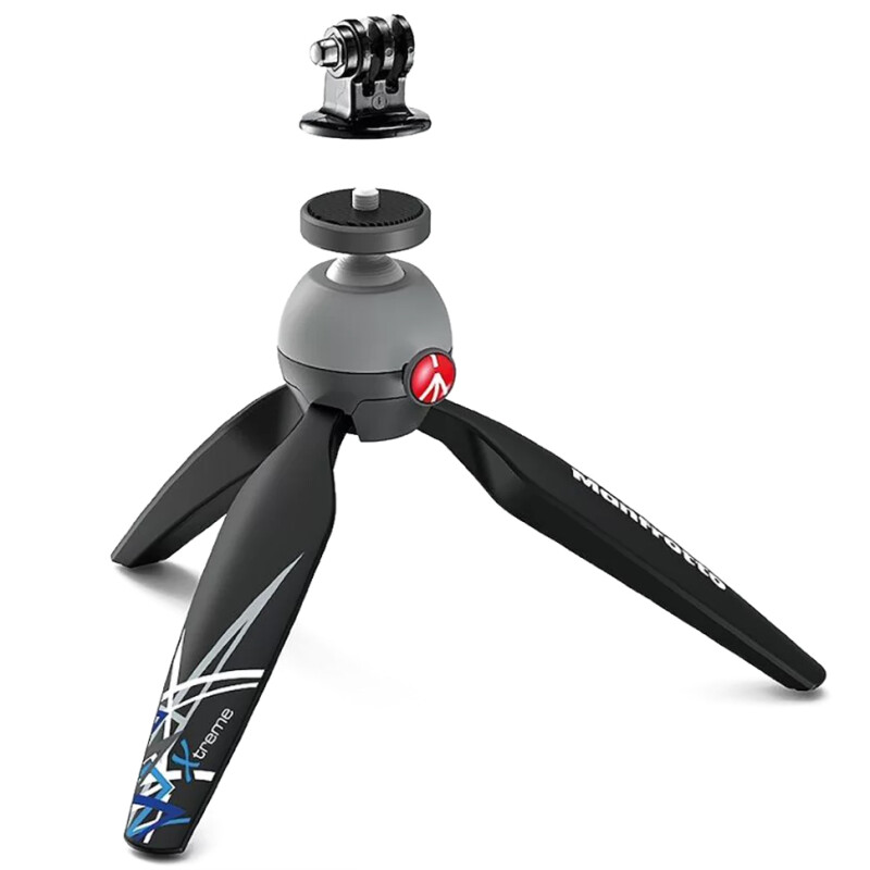 Manfrotto PIXI Xtreme штатив с адаптером экшн камеры