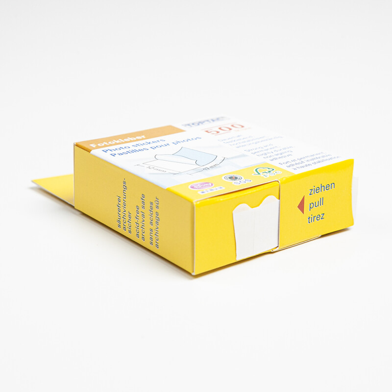 Toptac уголки 500 шт для фотографий самоклеющиеся белые