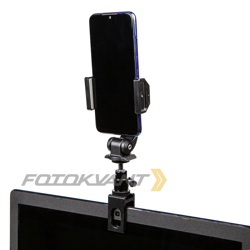 Fotokvant RFLH-37+SM-CL15 KIT крепление смартфона на плоский монитор