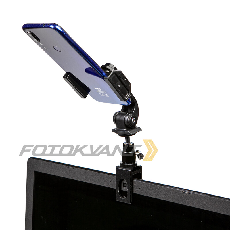 Fotokvant RFLH-37+SM-CL15 KIT крепление смартфона на плоский монитор