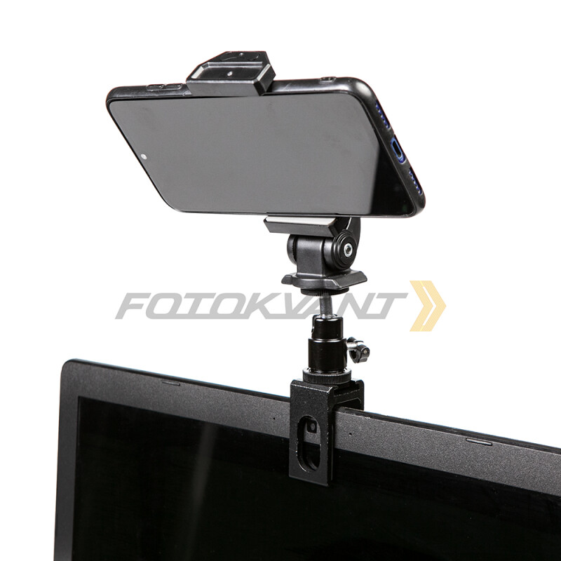 Fotokvant RFLH-37+SM-CL15 KIT крепление смартфона на плоский монитор
