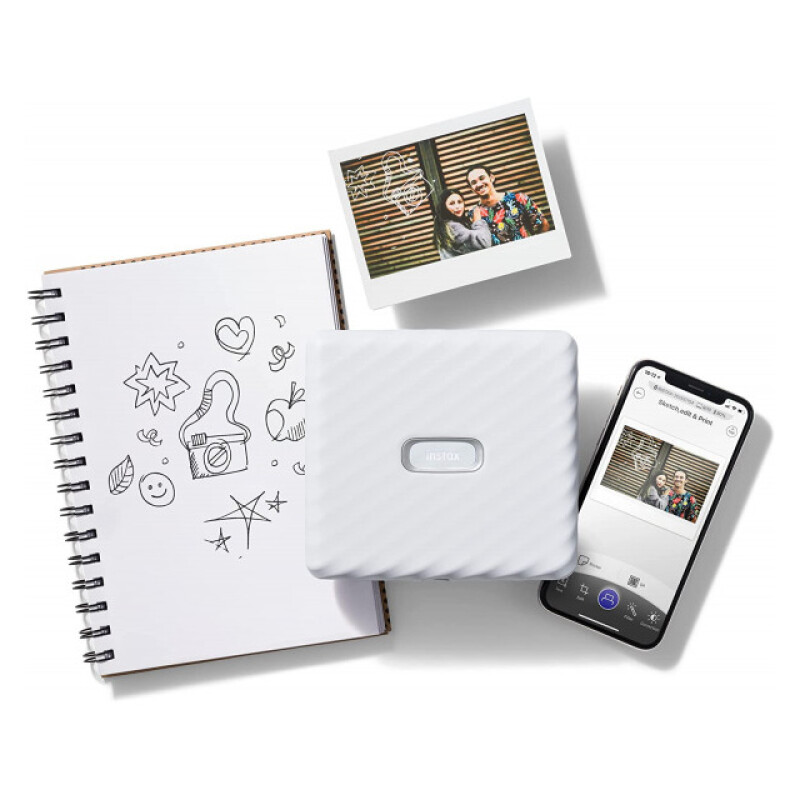 Fujifilm Instax Link Wide Ash White фотопринтер