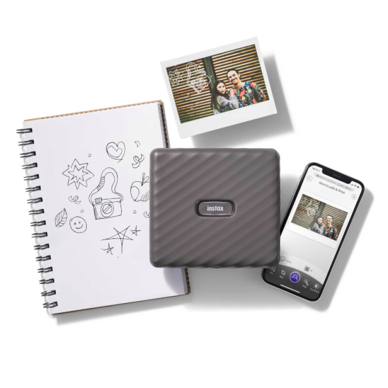 Fujifilm Instax Link Wide Mocha Gray фотопринтер