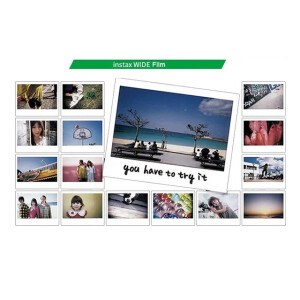 Fujifilm Instax Wide картридж для камеры 20 снимков