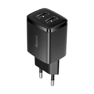 Baseus Compact Charger 2U 10.5W EU Black CCXJ010201 сетевое зарядное устройство