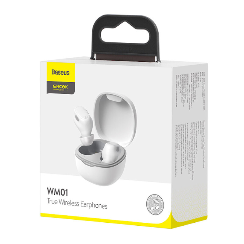 Baseus NGTW240002 Encok True Wireless Earphones WM01 White беспроводные наушники
