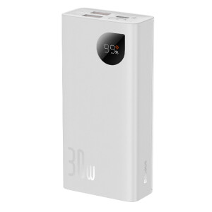Baseus PPAD040002 Adaman2 Digital Display Fast Charge 10000mAh 30W White внешний аккумулятор