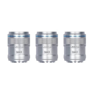 Sirui Sniper AS-3S-ES 23/33/56mm F1.2 E-Mount комплект объективов серебро