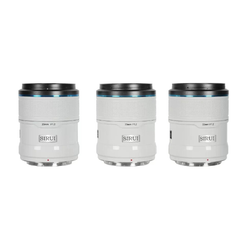 Sirui Sniper AS-3S-EW 23/33/56mm F1.2 E-Mount комплект объективов белый