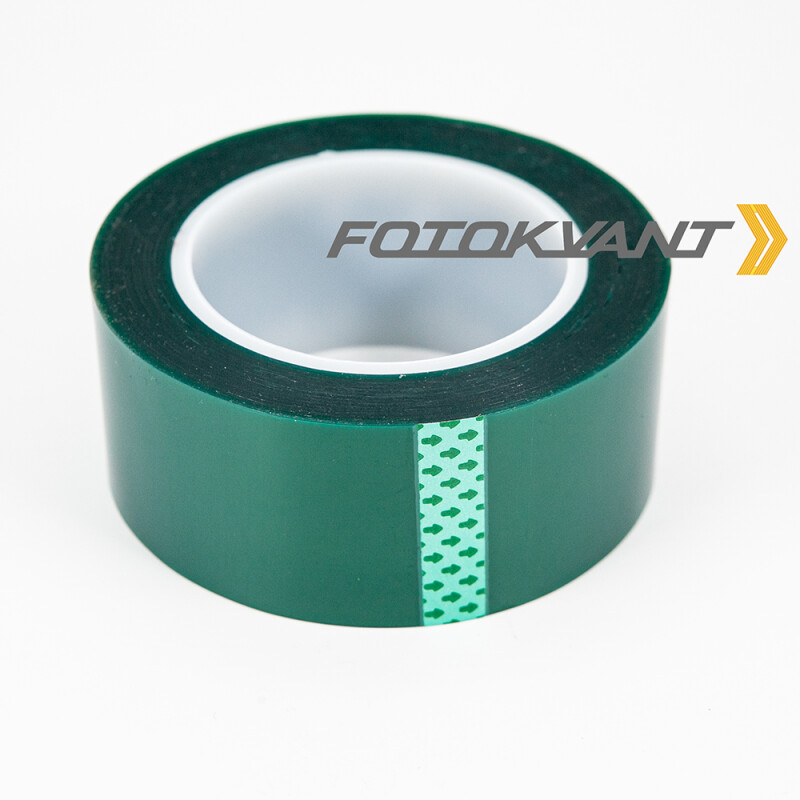 Fotokvant GP-5066 Green Polyester Masking tape тейп 50 мм х 66 м толщиной 0,08 мм