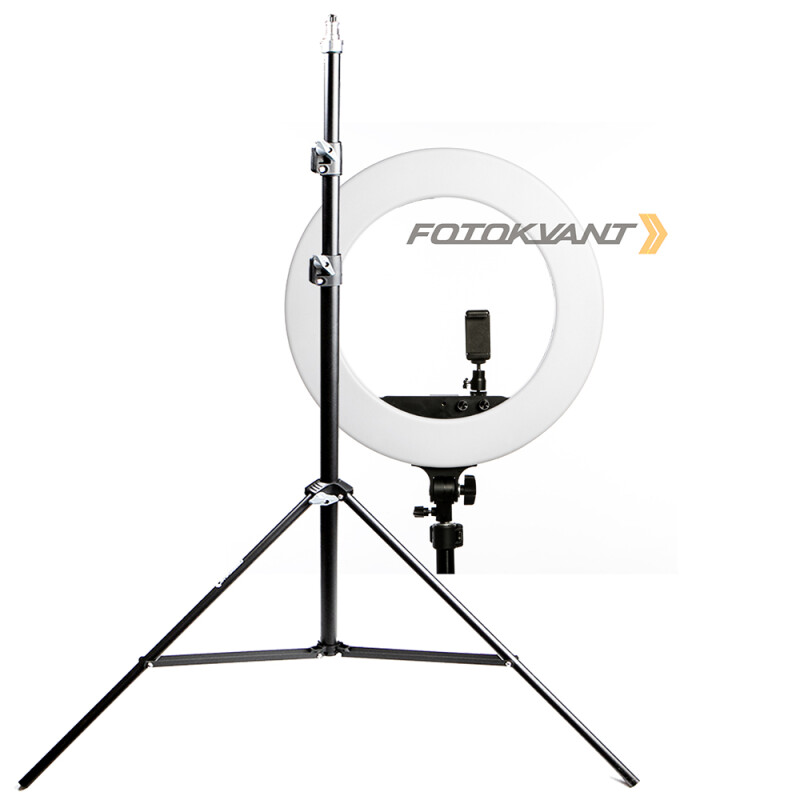 Fotokvant LED-480C RING KIT кольцевой свет 3200-5800К на стойке