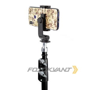 Fotokvant LS-2102+SM-CL15 штатив-стойка 210 см с креплением для смартфона