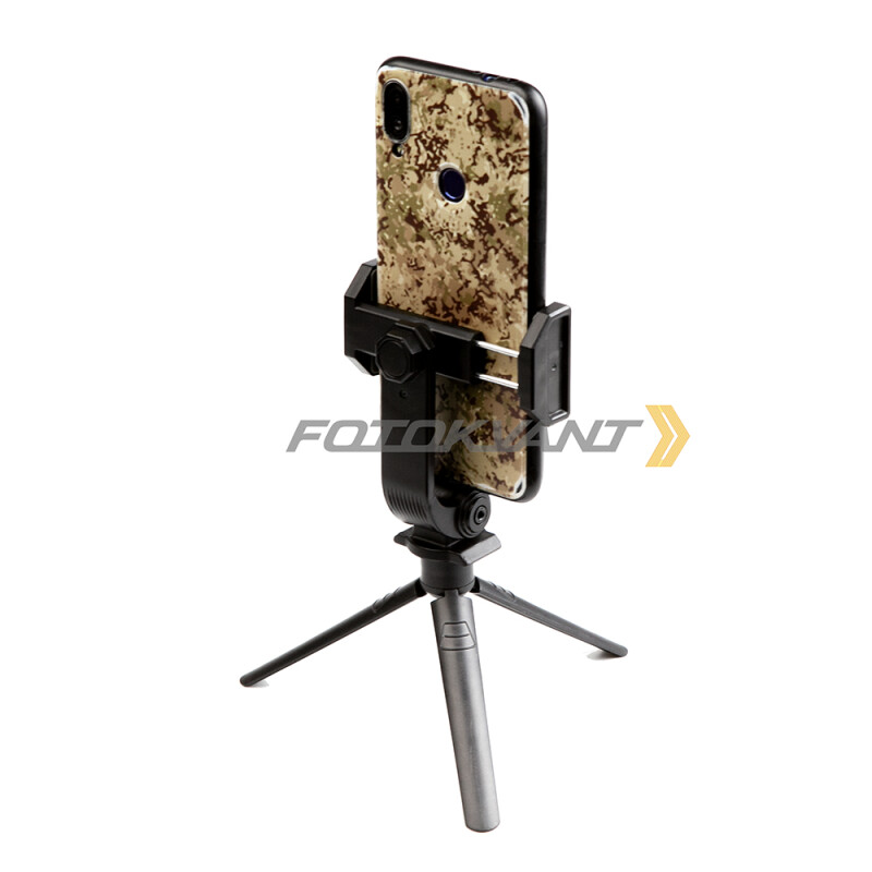 Fotokvant TM-14+SM-CL15 мини-штатив с креплением для телефона