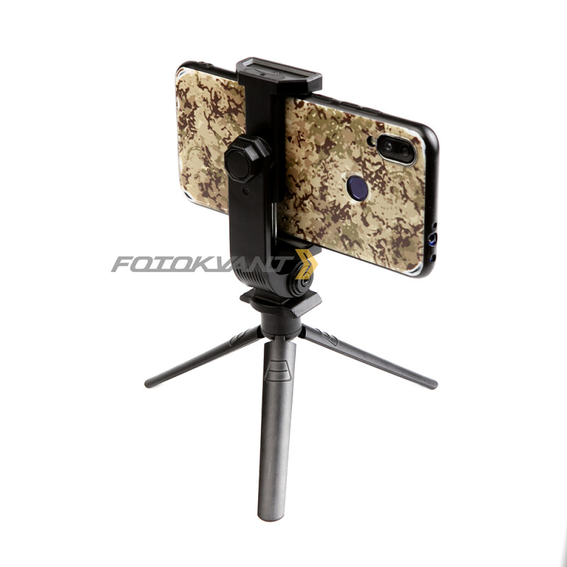 Fotokvant TM-14+SM-CL15 мини-штатив с креплением для телефона