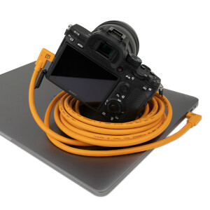 Tether Tools CUC15RT2RT-ORG TetherPro USB-C Right Angle to USB-C Right Angle 4.6m Orange кабель