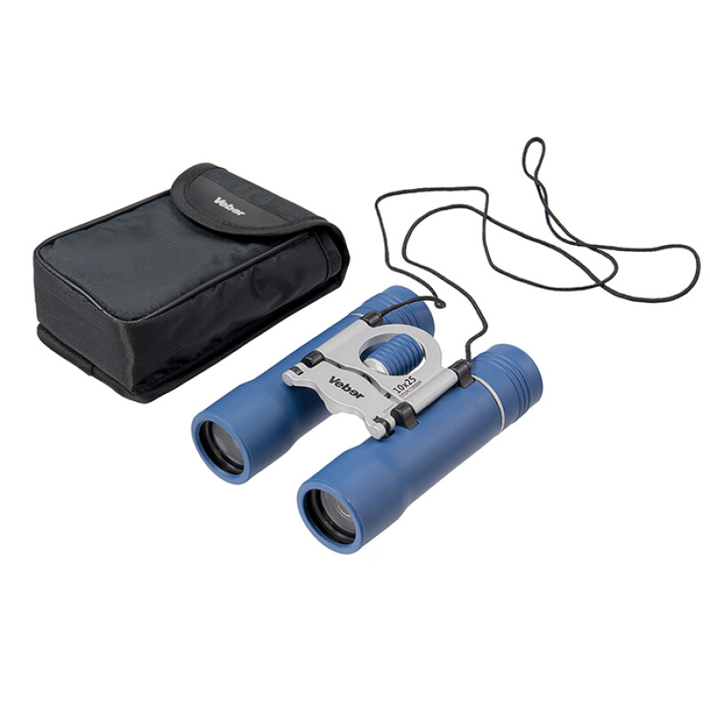 Veber Sport new БН 10x25 бинокль синий/серебристый влагозащищенный призмы Roof