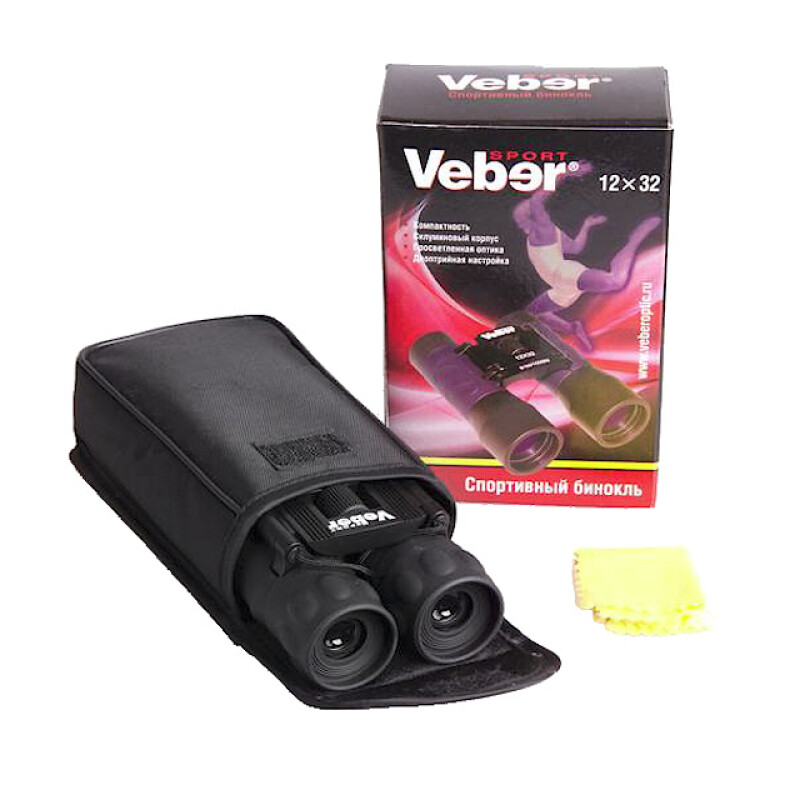 Veber Sport БН 12x32 бинокль черный