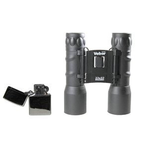 Veber БН 22x32 бинокль черный влагозащищенный призмы Roof