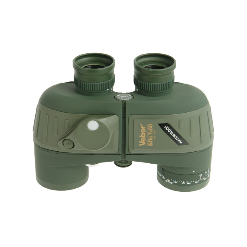 Veber БПс 7x50 плавающий бинокль с компасом