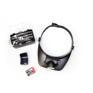 Veber Лупа 81001-3 Led налобная с подсветкой