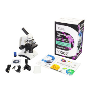Levenhuk Discovery Atto Polar микроскоп цифровой с книгой