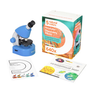Levenhuk Discovery Micro Gravity микроскоп с книгой