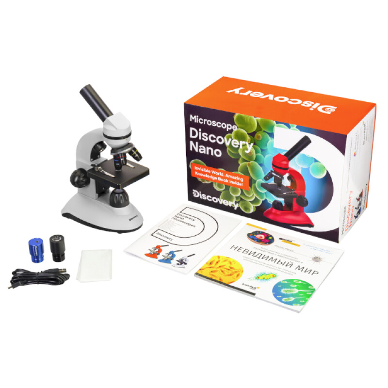 Levenhuk Discovery Nano Polar микроскоп цифровой с книгой
