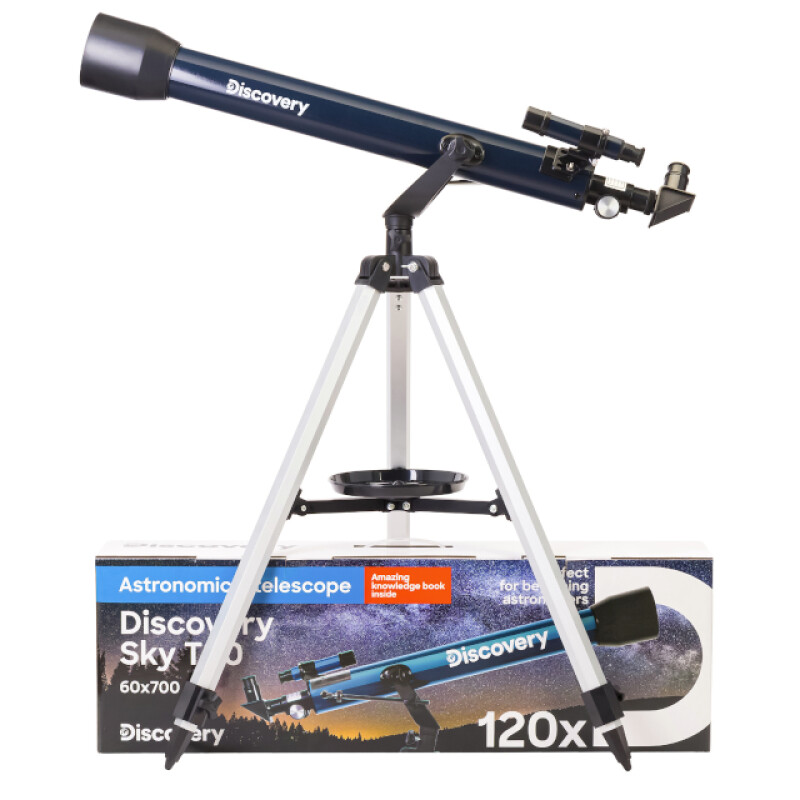 Levenhuk Discovery Sky T60 телескоп с книгой