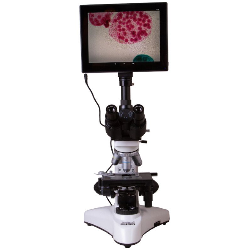 Levenhuk MED D25T LCD микроскоп цифровой тринокулярный