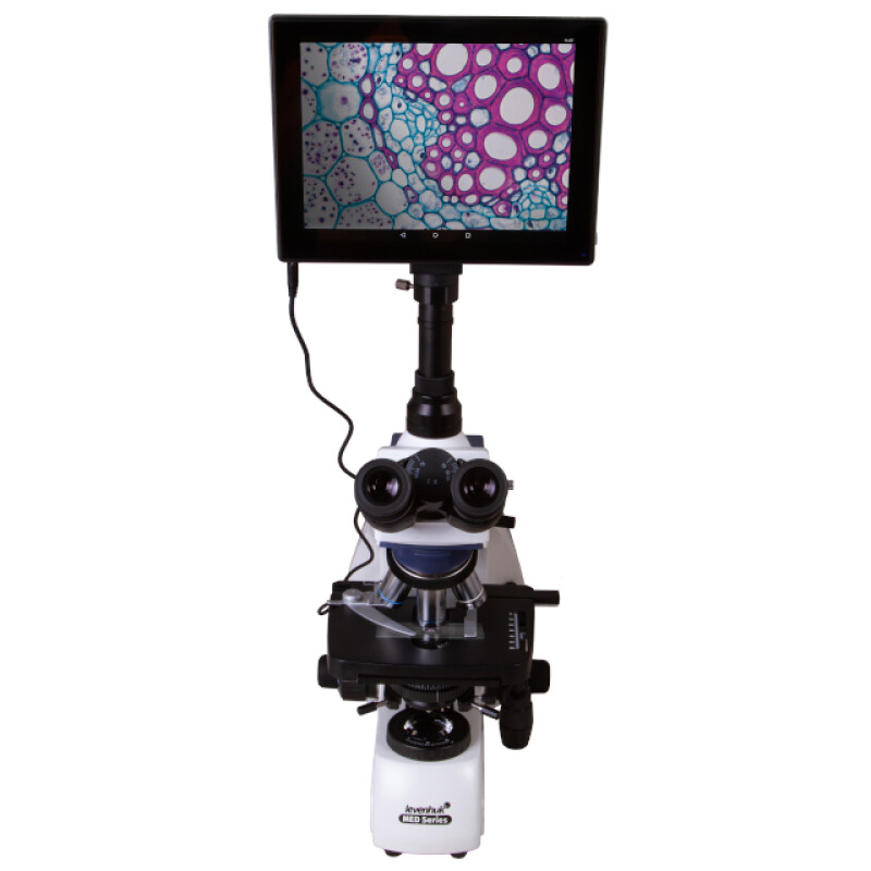 Levenhuk MED D35T LCD микроскоп цифровой тринокулярный