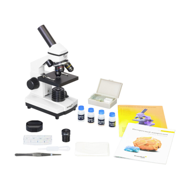 Levenhuk Rainbow 2L PLUS микроскоп Moonstone\Лунный камень