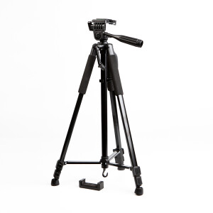 П-Фото 3366 черный штатив 157 см с креплением для смартфона