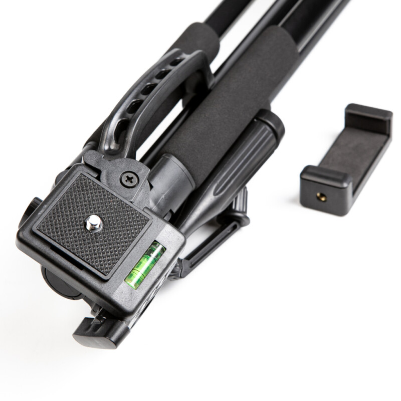 П-Фото 3366 черный штатив 157 см с креплением для смартфона