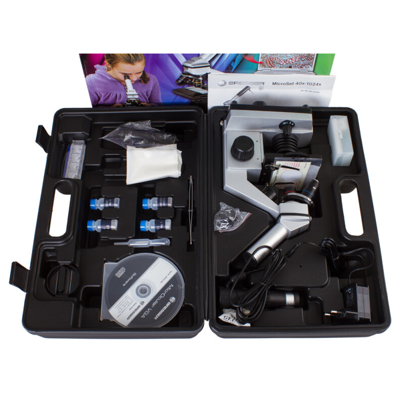 Bresser Junior 40x–1024x микроскоп в кейсе
