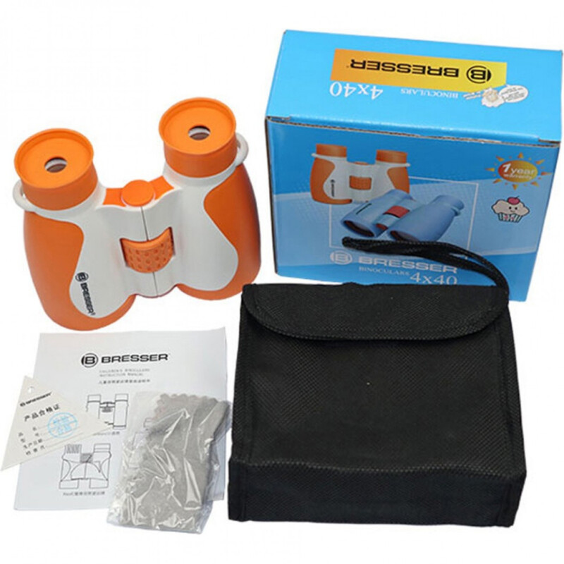 Bresser Junior 4x40 бинокль детский оранжевый