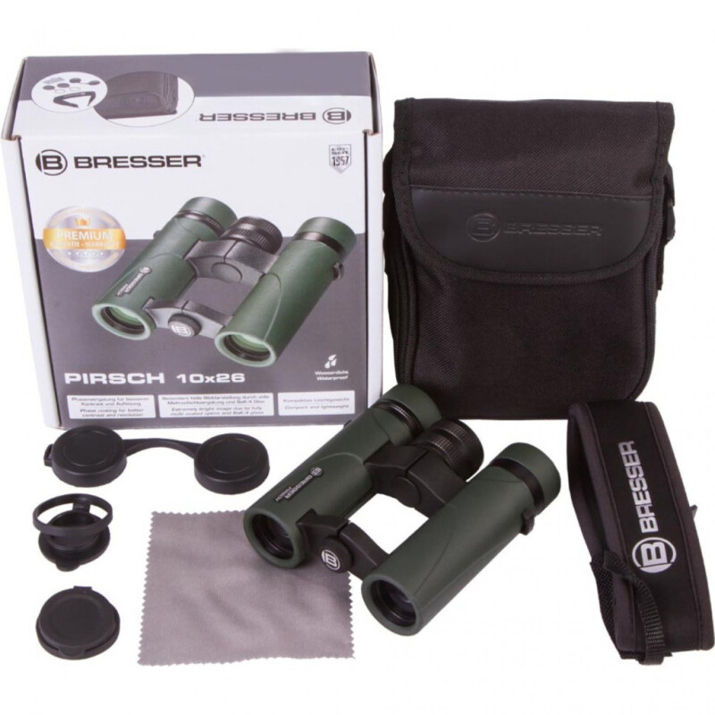 Bresser Pirsch 10x26 бинокль