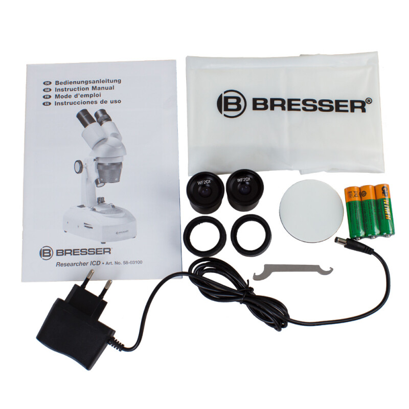 Bresser Researcher ICD LED 20x–80x микроскоп